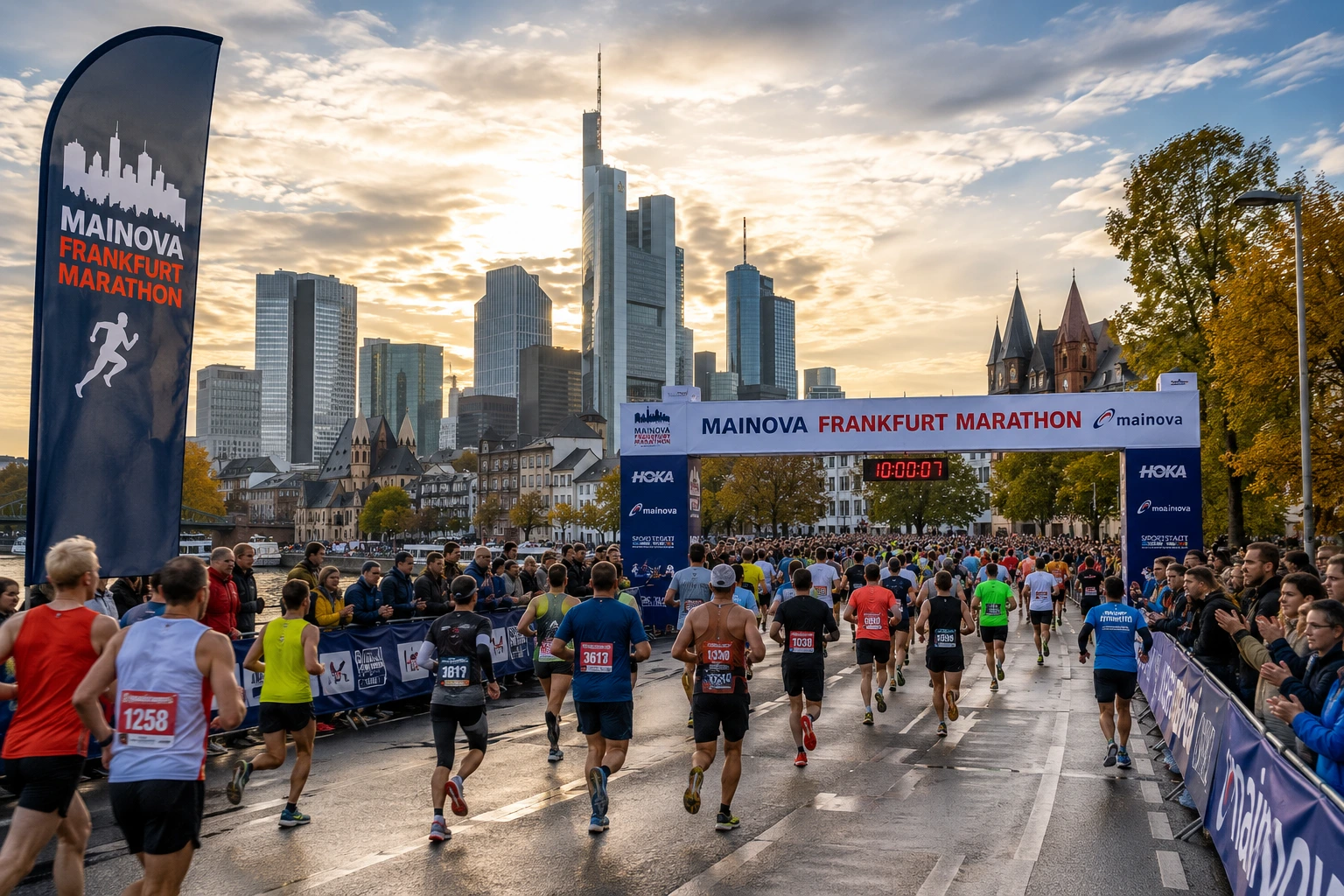 Bild vom Frankfurt Marathon mit KI generiert
